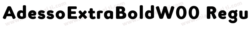 AdessoExtraBoldW00 Regular字体转换